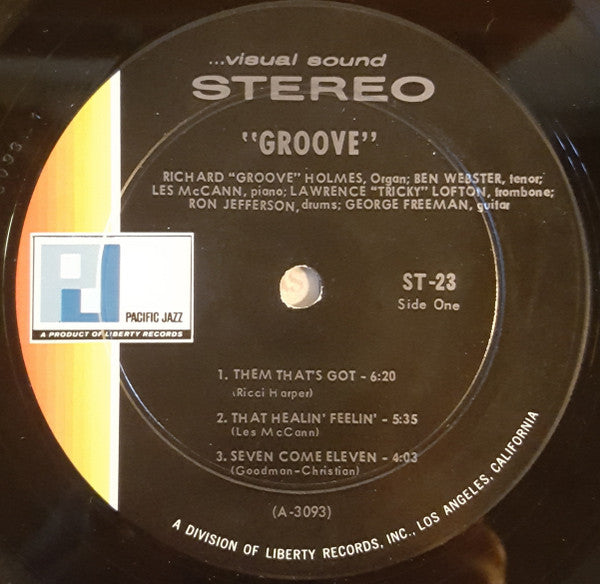 Holmes, Richard "Groove - "Groove" (Vinyl, VG+) (Vinyl LP)