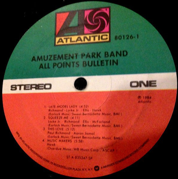 Amuzement Park Band - All Points Bulletin (VG+) (Vinyl LP)