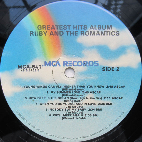 Ruby And The Romantics - Greatest Hits Album (Vinyl, NM or M-) (Vinyl LP)