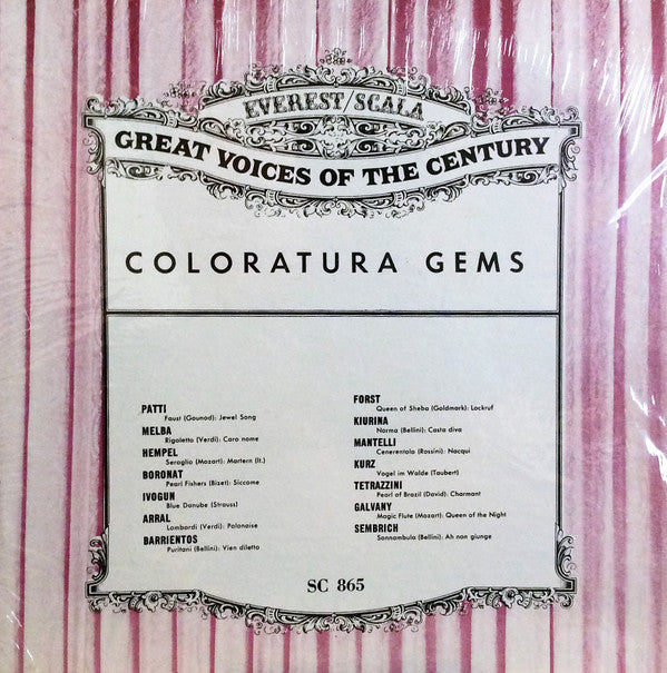 Various - Coloratura Gems (VG+) (Vinyl LP)