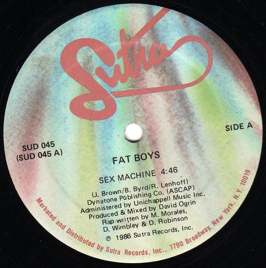 Fat Boys - Sex Machine / Beat Box Is Rocking (VG) (Vinyl LP)