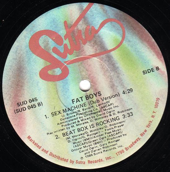 Fat Boys - Sex Machine / Beat Box Is Rocking (VG) (Vinyl LP)