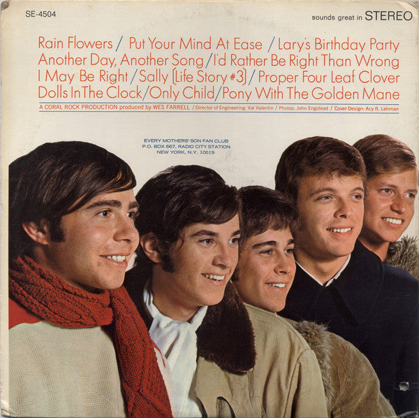 Every Mothers' Son - Every Mothers' Son's Back (VG+) (Vinyl LP)