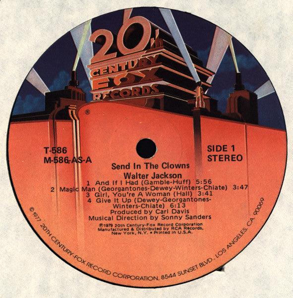 Jackson, Walter - Send In The Clowns (VG+) (Vinyl LP)