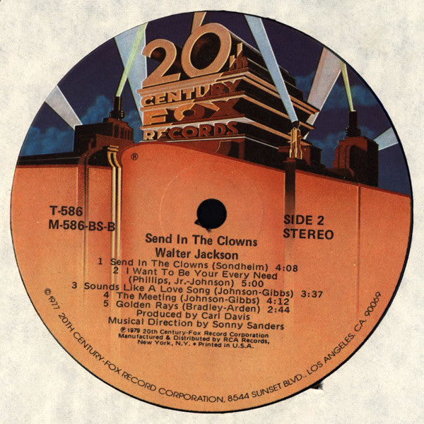 Jackson, Walter - Send In The Clowns (VG+) (Vinyl LP)