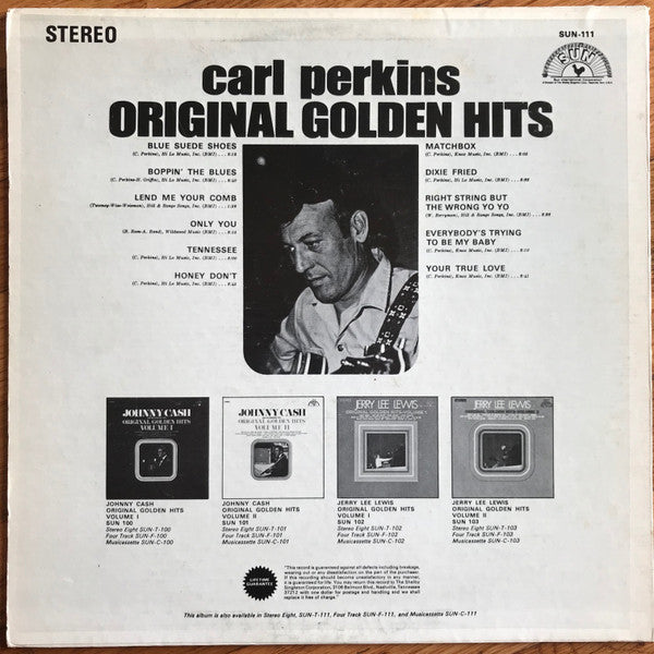 Perkins, Carl - Original Golden Hits (VG+) (Vinyl LP)
