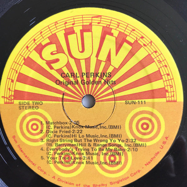 Perkins, Carl - Original Golden Hits (VG+) (Vinyl LP)