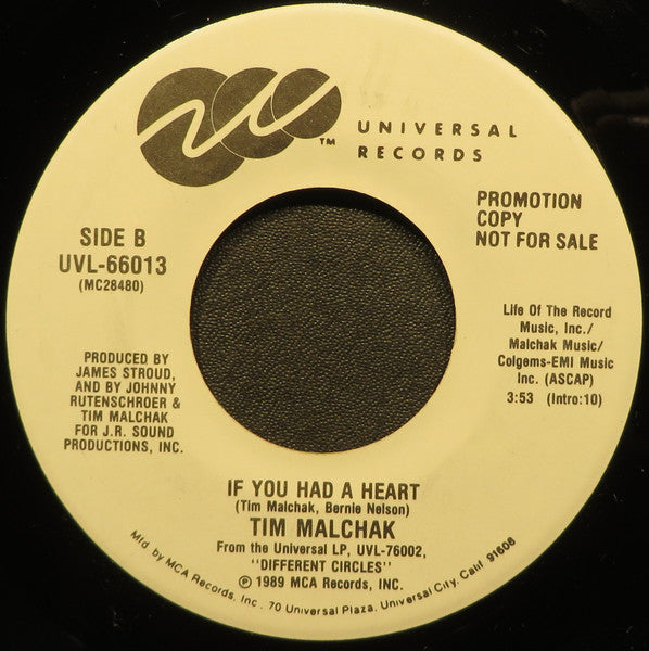 Malchak, Tim - If You Had A Heart (VG+) (Vinyl LP)