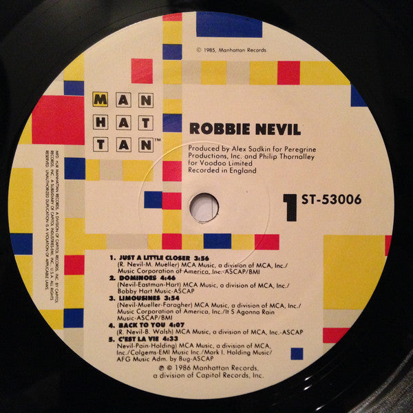 Nevil, Robbie - Robbie Nevil (Vinyl, VG+) (Vinyl LP)
