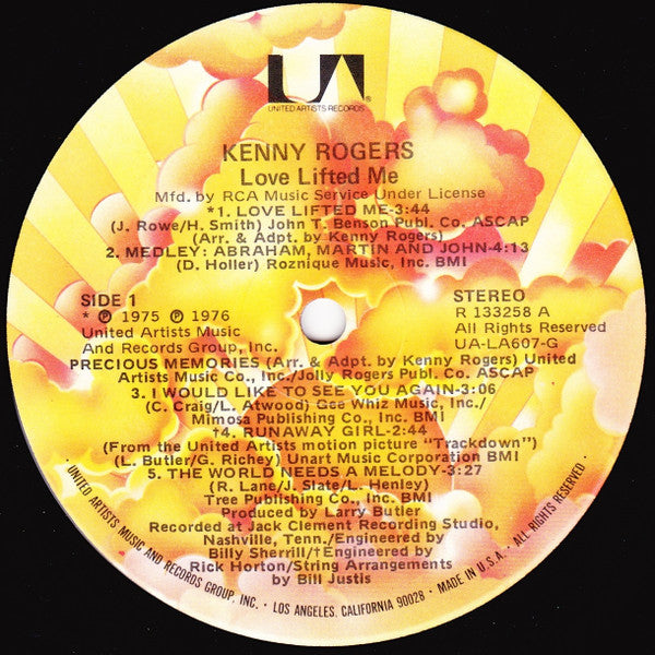 Rogers, Kenny - Love Lifted Me (Vinyl, M) (Vinyl LP)