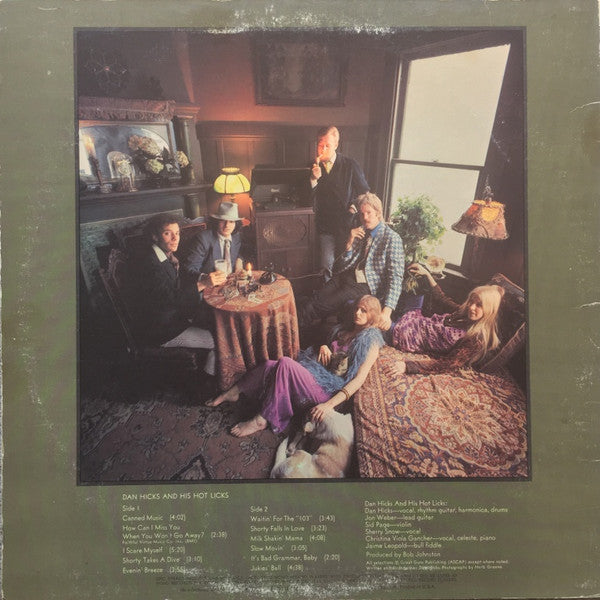 Hicks, Dan & His Hot Licks - Original Recordings (NM or M-) (Vinyl LP)