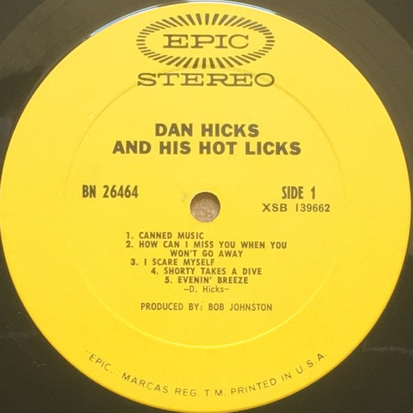 Hicks, Dan & His Hot Licks - Original Recordings (NM or M-) (Vinyl LP)
