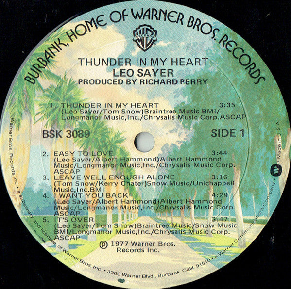 Sayer, Leo - Thunder In My Heart (Vinyl, VG+) (Vinyl LP)