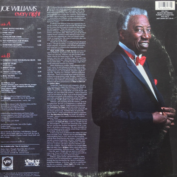 Williams, Joe - Every Night (Live At Vine St.) (Vinyl, VG+) (Vinyl LP)