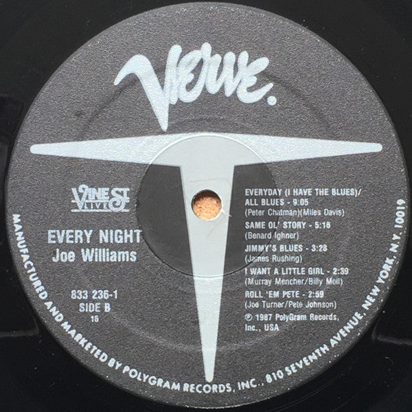 Williams, Joe - Every Night (Live At Vine St.) (Vinyl, VG+) (Vinyl LP)