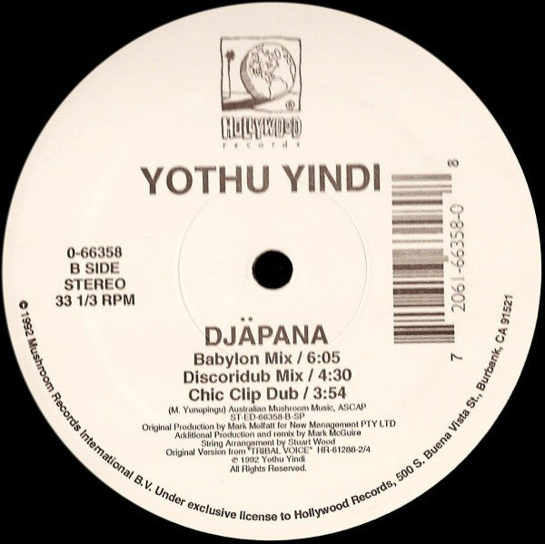 Yothu Yindi - Djapana (VG+) (Vinyl LP)