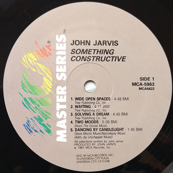 Jarvis, John - Something Constructive (VG+) (Vinyl LP)