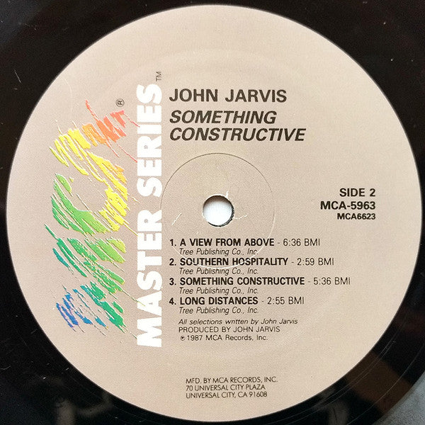 Jarvis, John - Something Constructive (VG+) (Vinyl LP)