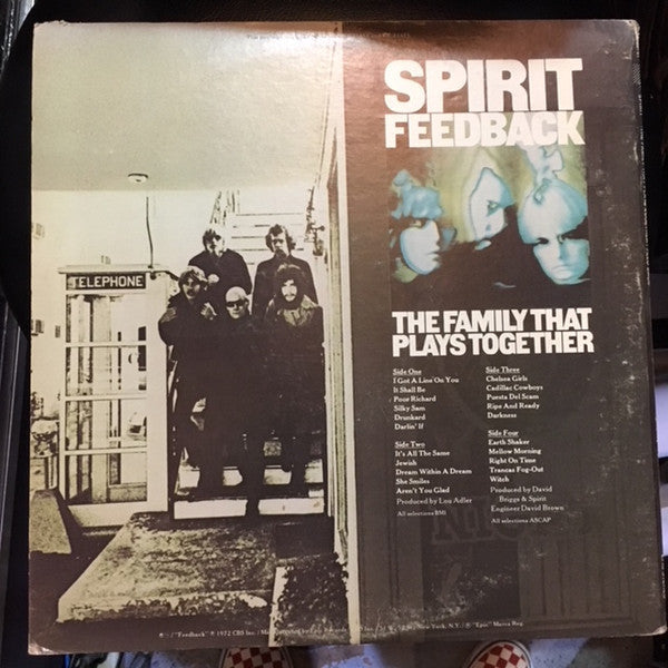 Spirit  - The Family That Plays Together / Feedback (VG+) (Vinyl LP)