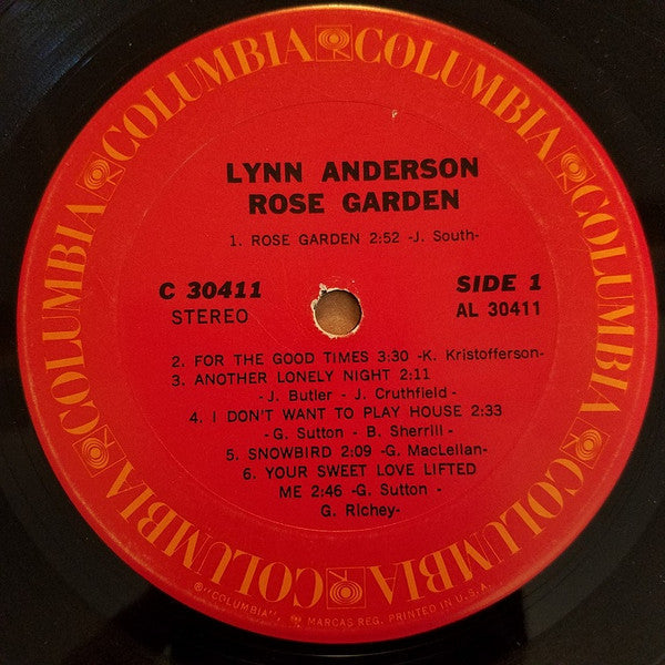 Anderson, Lynn - Rose Garden (VG) (Vinyl LP)