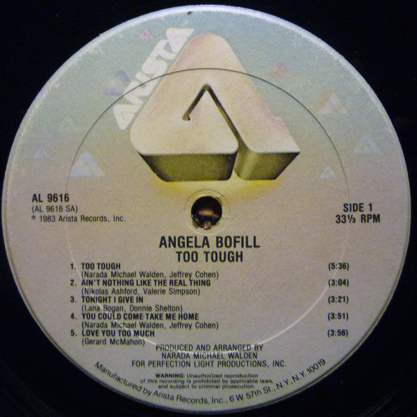 Bofill, Angela - Too Tough (NM or M-) (Vinyl LP)