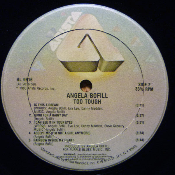Bofill, Angela - Too Tough (NM or M-) (Vinyl LP)