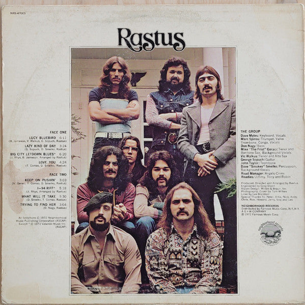 Rastus - Steamin' (VG+) (Vinyl LP)