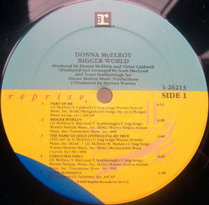 McElroy, Donna - Bigger World (VG+) (Vinyl LP)