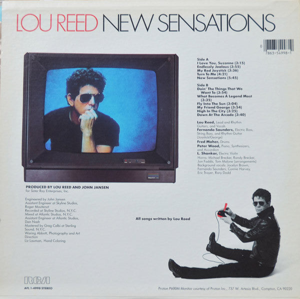 Reed, Lou - New Sensations (Vinyl, VG+) (Vinyl LP)