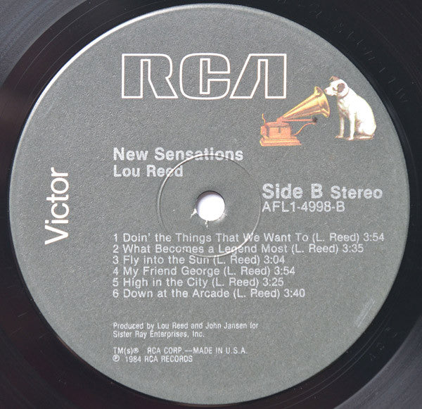 Reed, Lou - New Sensations (Vinyl, VG+) (Vinyl LP)