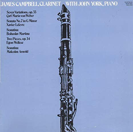 Campbell, James - James Campbell, Clarinet With John York, Piano (VG) (Vinyl LP)