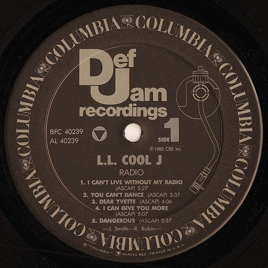 L.L. Cool J - Radio (Vinyl, VG+) (Vinyl LP)