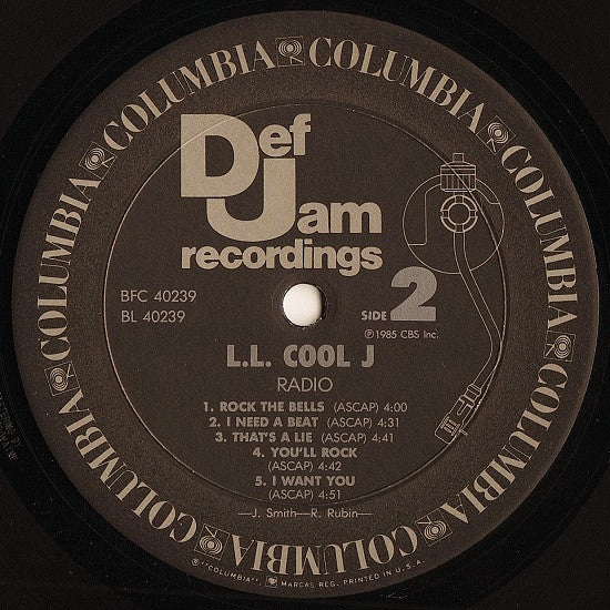 L.L. Cool J - Radio (Vinyl, VG+) (Vinyl LP)