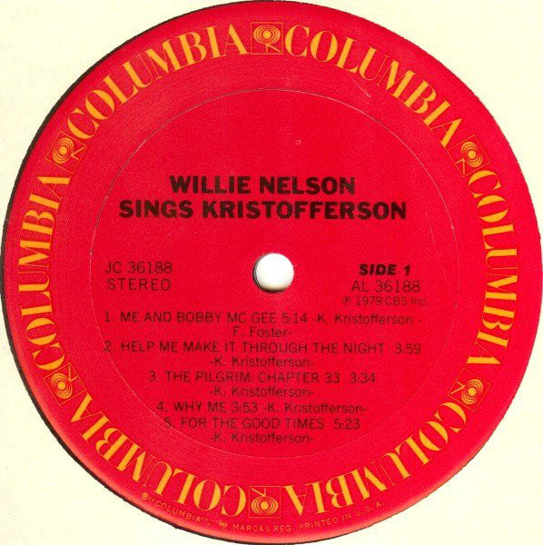 Nelson, Willie - Willie Nelson Sings Kristofferson (Vinyl, VG) (Vinyl LP)