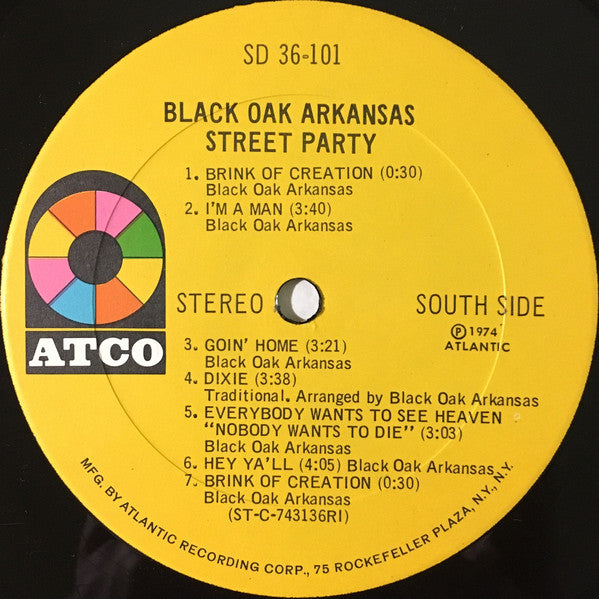 Black Oak Arkansas - Street Party (VG+) (Vinyl LP)