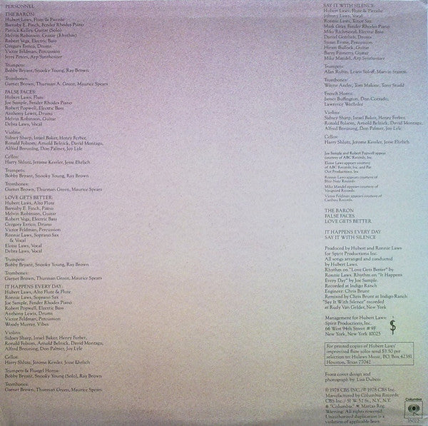 Laws, Hubert - Say It With Silence (VG+) (Vinyl LP)