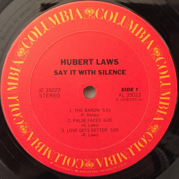 Laws, Hubert - Say It With Silence (VG+) (Vinyl LP)