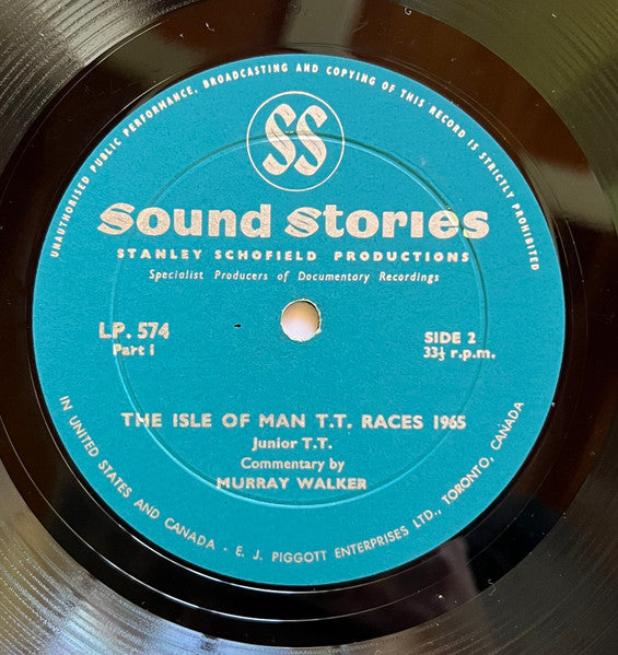 Walker, Murray - The Isle Of Man T.T. Races 1965 (Vinyl, VG) (Vinyl LP)