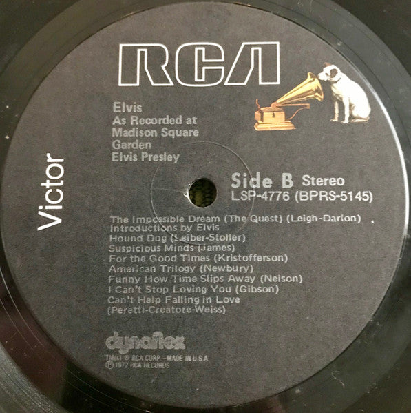 Elvis - Elvis As Recorded At Madison Square Garden (Vinyl, VG+) (Vinyl LP)