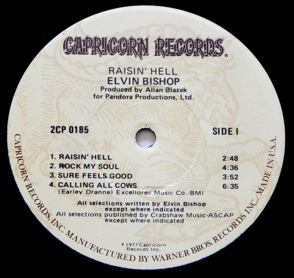 Bishop, Elvin - Raisin' Hell (VG) (Vinyl LP)