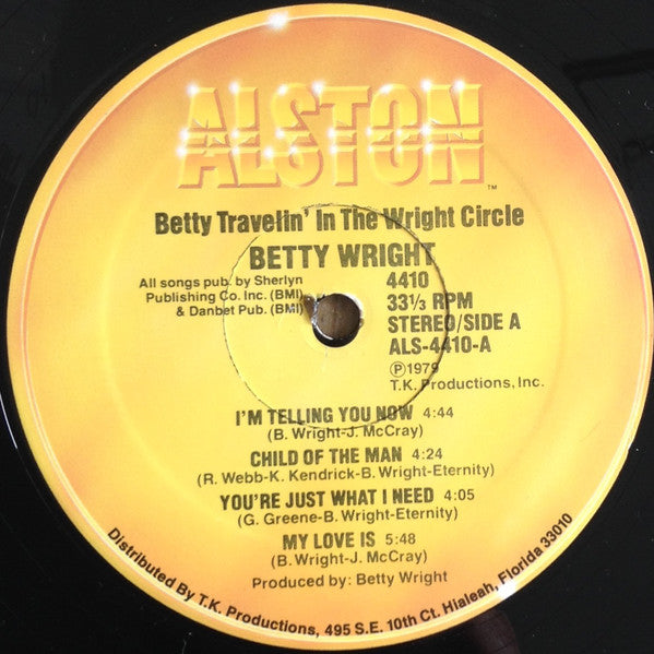 Wright, Betty - Betty Travelin' In The Wright Circle (VG) (Vinyl LP)