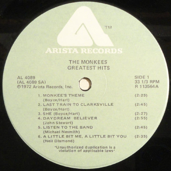 Monkees - Greatest Hits (Vinyl, VG+) (Vinyl LP)