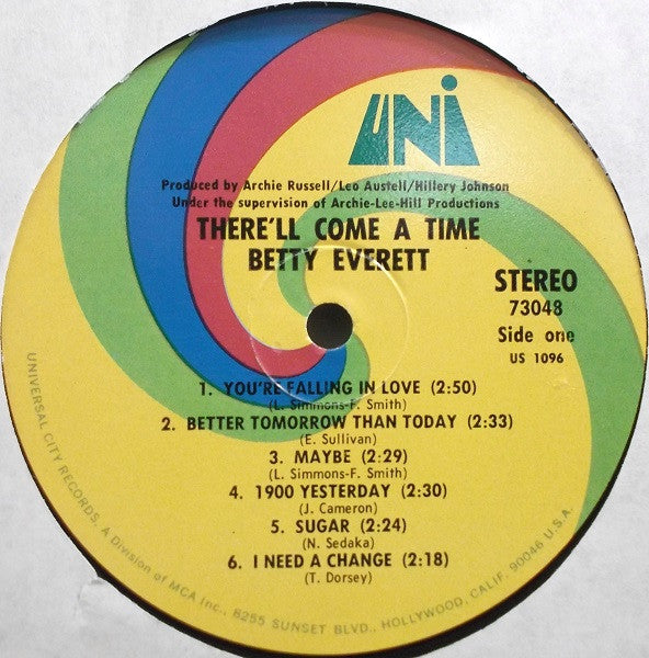 Everett, Betty - There'll Come A Time (VG) (Vinyl LP)