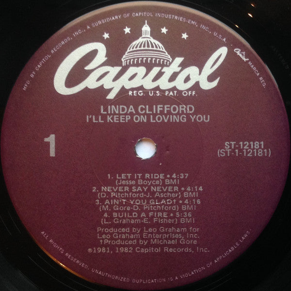 Clifford, Linda - I'll Keep On Loving  You (VG) (Vinyl LP)