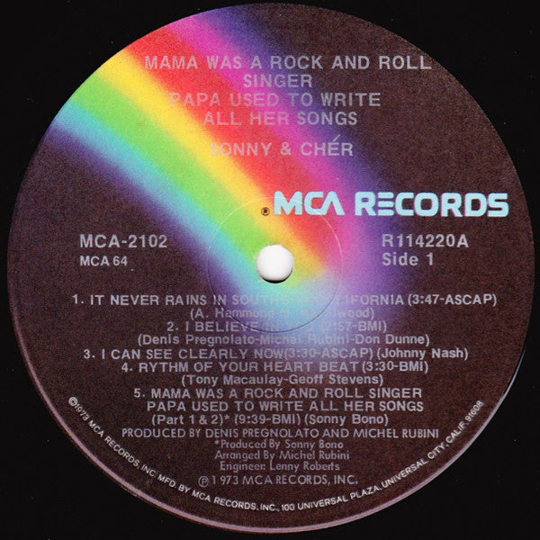 Sonny & Cher - Mama Was A Rock And Roll Singer Papa Used To Write All Her Songs (Vinyl, NM or M-) (Vinyl LP)