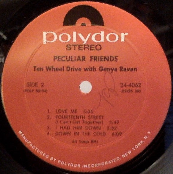 Ten Wheel Drive With Genya Ravan - Peculiar Friends (VG+) (Vinyl LP)