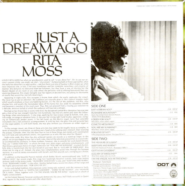 Moss, Rita - Just A Dream Ago (VG) (Vinyl LP)