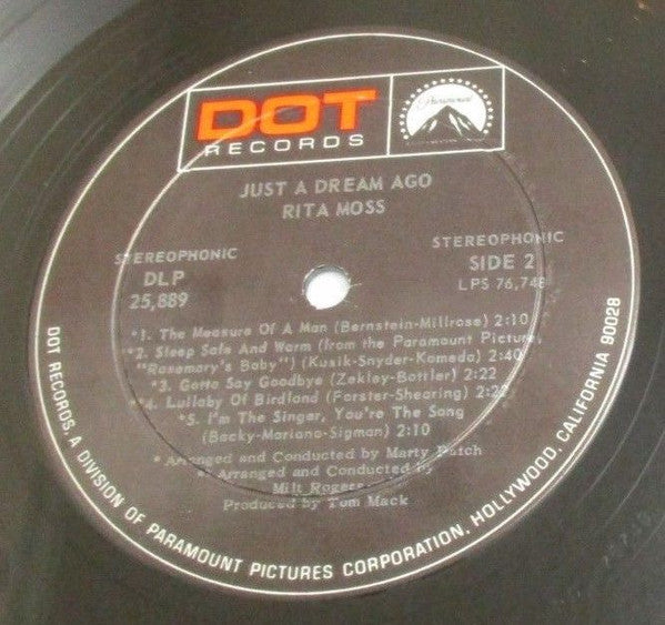 Moss, Rita - Just A Dream Ago (VG) (Vinyl LP)