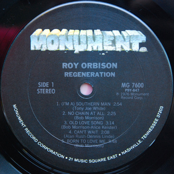 Orbison, Roy - Regeneration (NM or M-) (Vinyl LP)