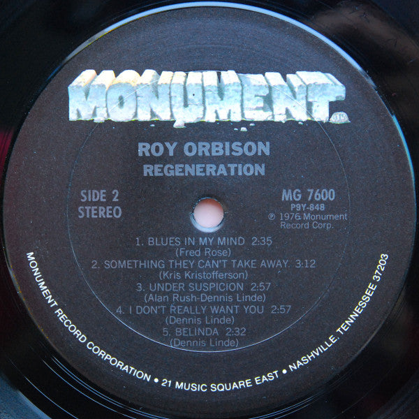 Orbison, Roy - Regeneration (NM or M-) (Vinyl LP)